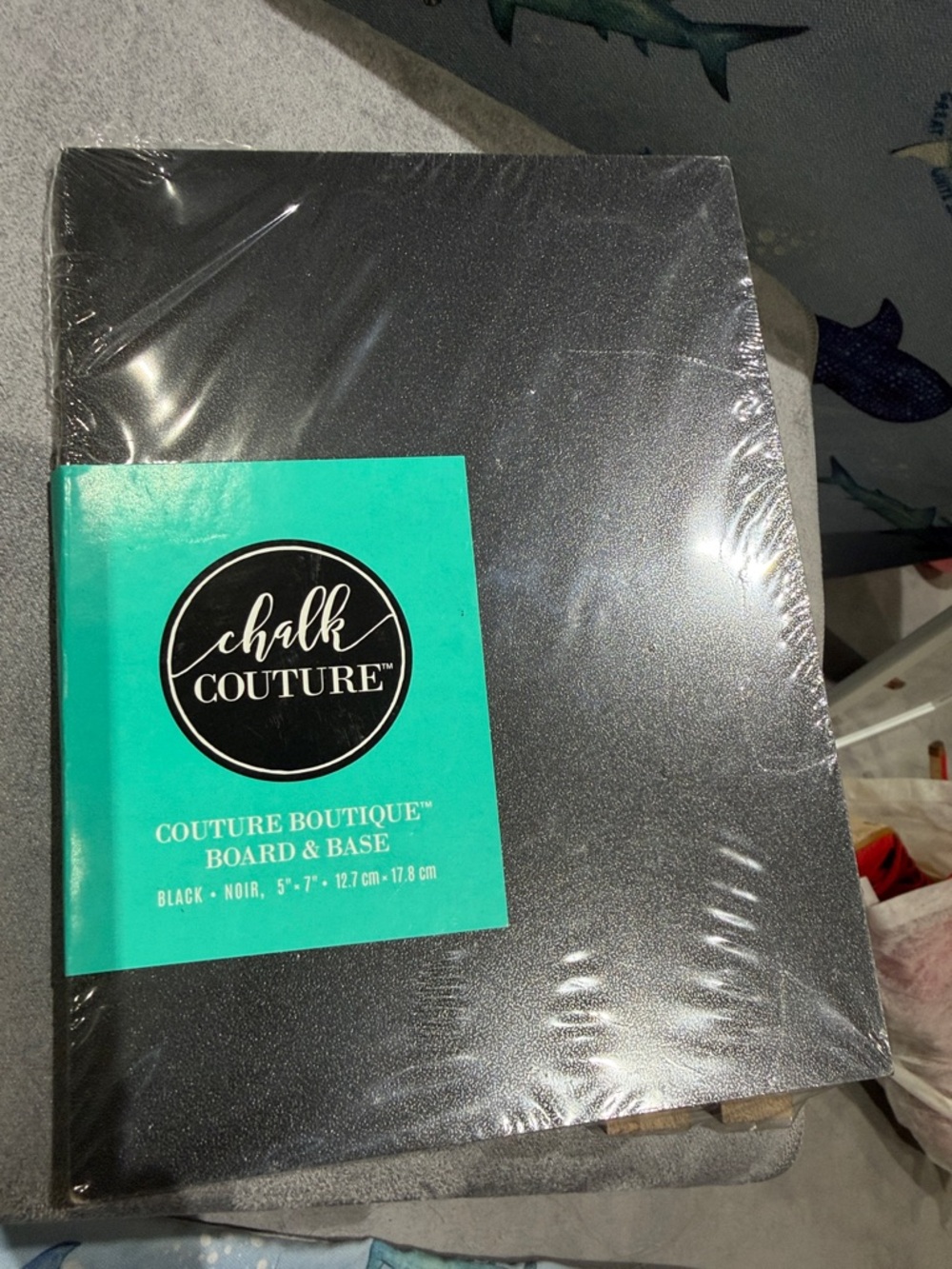Chalk Couture Black Couture Boutique Board & Teal Label